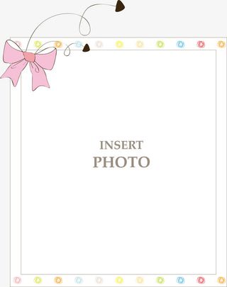 手绘卡通边框照片框免抠