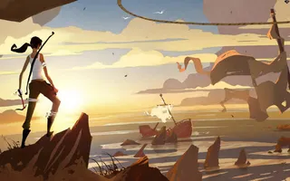 大海海平面人物高清壁纸免抠