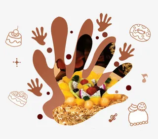 手工DIY蛋糕宣传免抠