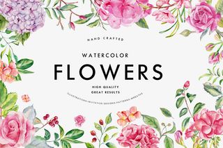 紫色花朵唯美邀请卡免抠