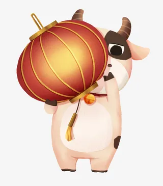 举着灯笼的图片免抠