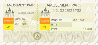 创意入场劵设计素材免抠