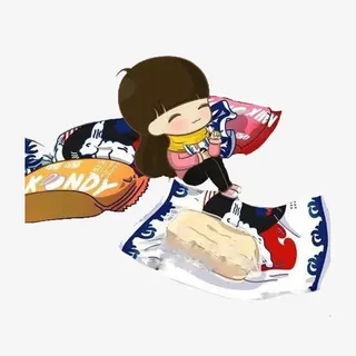 吃糖的女孩免抠