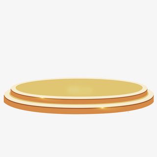 大促金色商品展台免抠