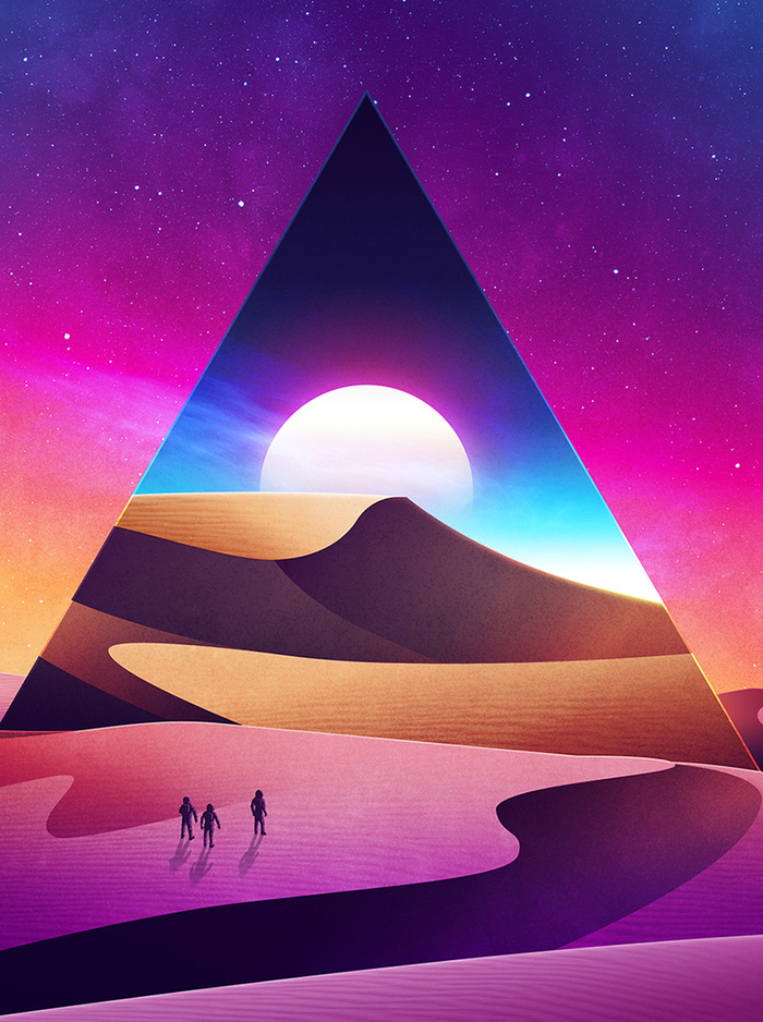 彩色扁平H5背景高清