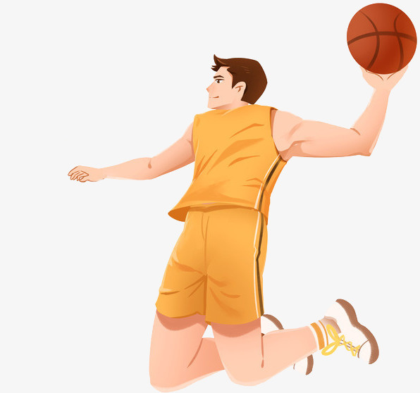 运动会奥运会写实男子灌篮免抠