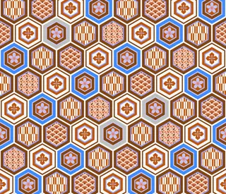 六边形花纹免抠