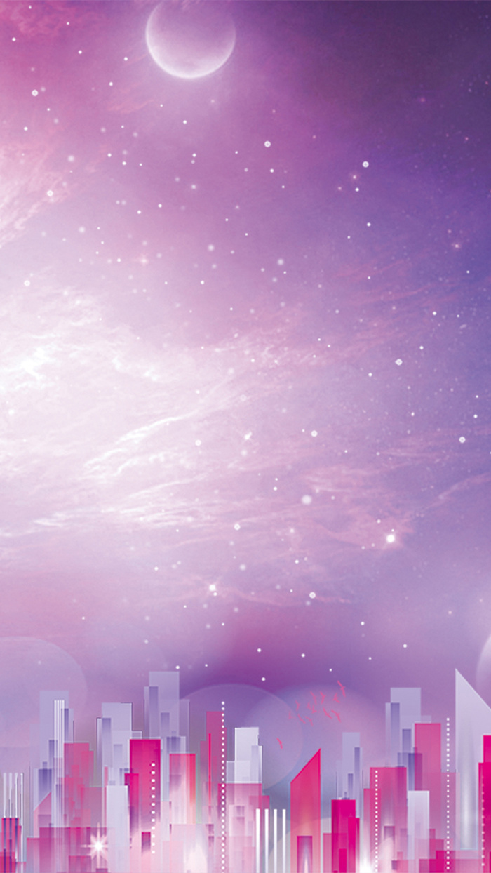 紫色星空H5背景高清