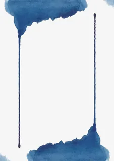 矢量水彩边框免抠