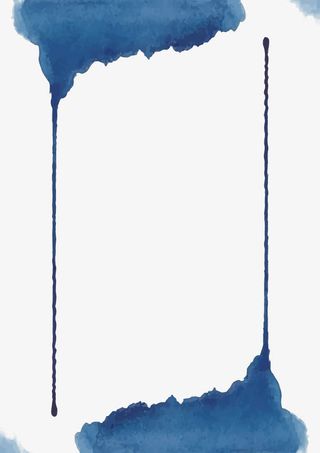 矢量水彩边框免抠