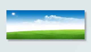 蓝天草地背景免抠