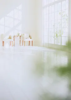 阳光甚好白色室内清雅素净白色椅子免抠