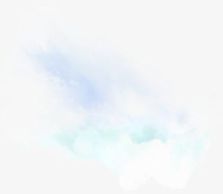 蓝色飘散朦胧春日免抠