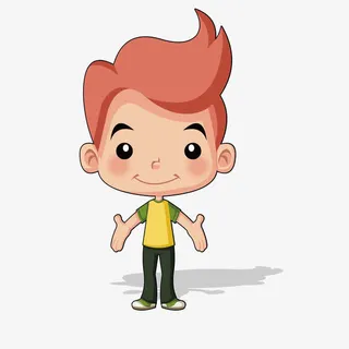 学习礼貌用语的小男孩免抠