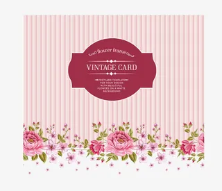 精美花朵花纹边框设计矢量免费下免抠