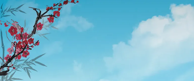 蓝色中国风免抠 蓝色中国风免抠