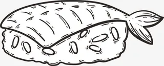 创意矢量寿司素材图免抠