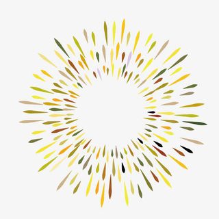 矢量卡通美丽烟花散射光线免抠