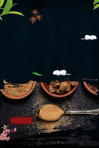 手工红糖海报背景素材高清