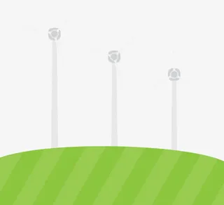 矢量绿色风力发电免抠