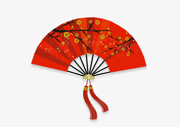 中国风扇子免抠