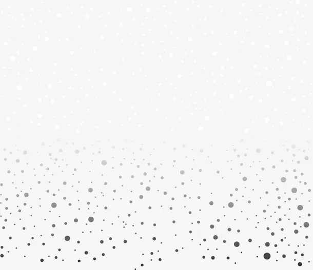 冬日白色漂浮雪花免抠