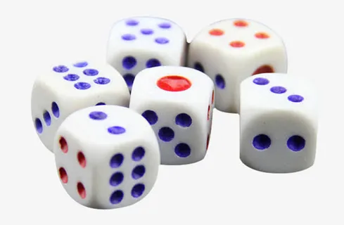 塑料掷骰子免抠