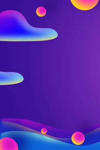 蓝色流体六一儿童节简约背景高清