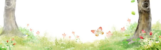 梦幻清新手绘卡通背景