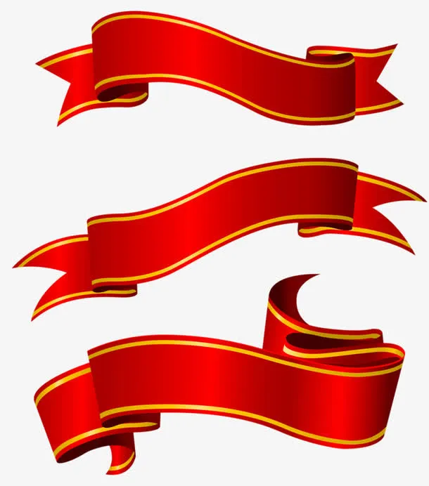 红色促销条免抠
