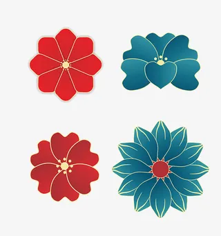 春节新年元旦喜庆装饰免抠