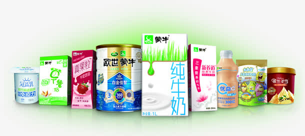 多款蒙牛奶制品活动包装免抠