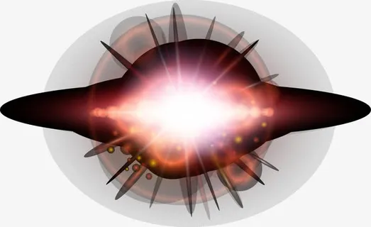 绚丽红色闪光免抠