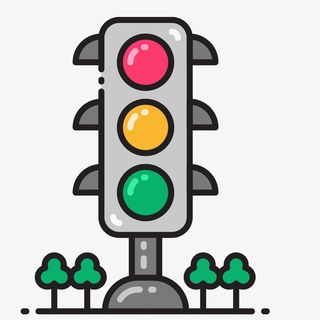 卡通简约线条定位导航装饰设计免抠