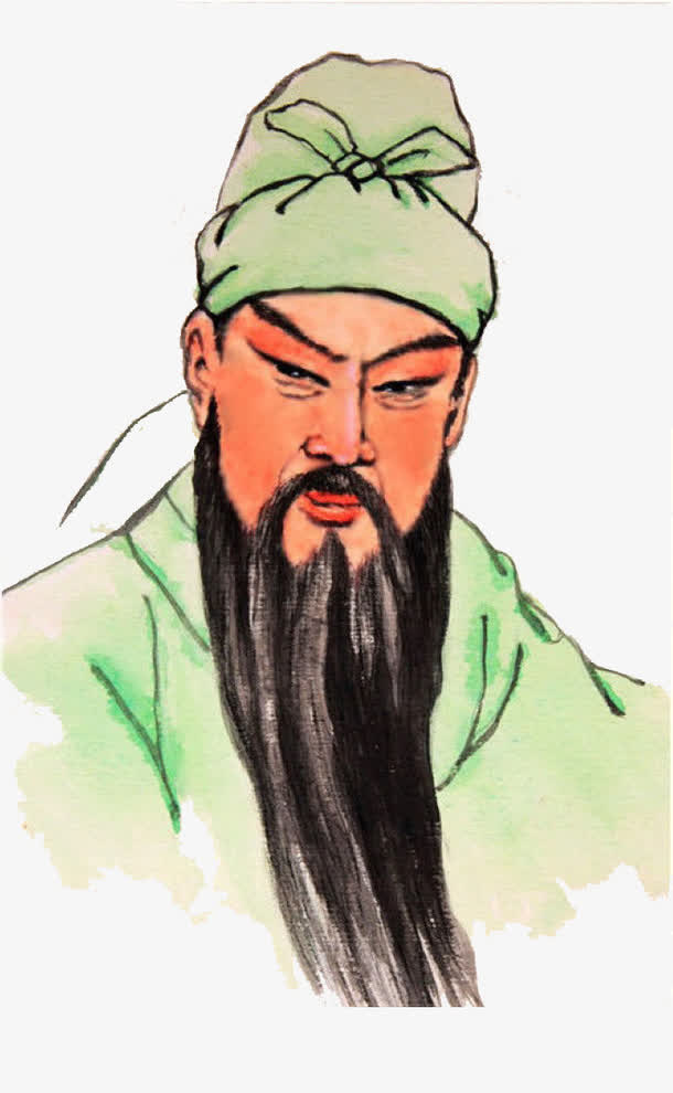 关云长画像免抠