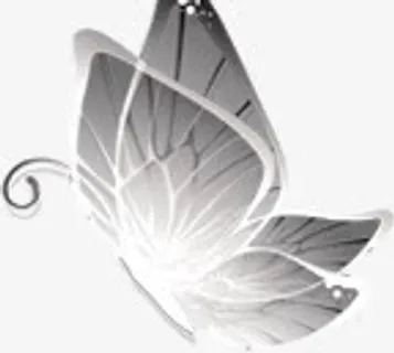 灰色飞舞蝴蝶背景七夕情人节