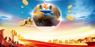 商务理财广告背景高清