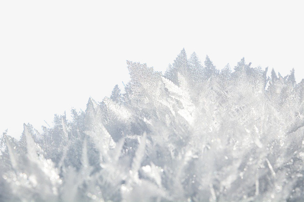 冬天的雪花冰晶免抠