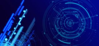 蓝色科技感背景图片高清