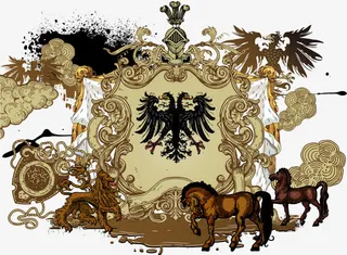 矢量复古花纹免抠