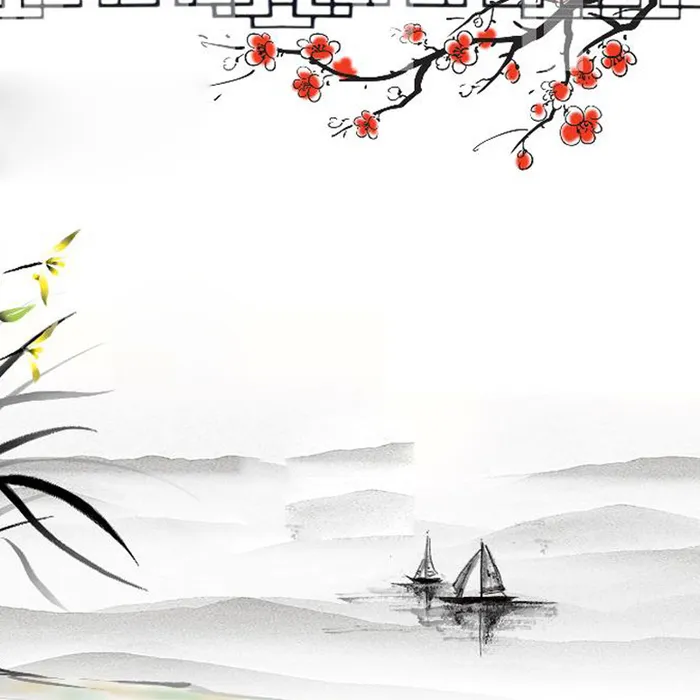 淡雅水墨中国风背景图高清