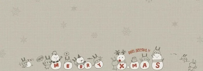 可爱雪人背景高清
