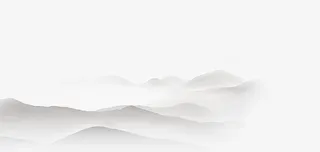 灰色中国风山峰装饰免抠