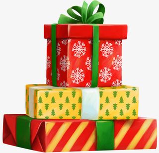 节日礼物图案免抠