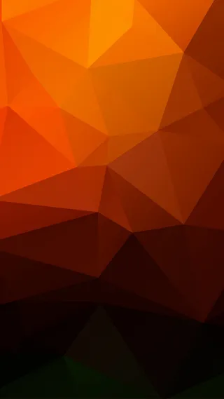 橙色立体几何H5背景高清