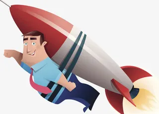 导弹发射插画卡通免抠