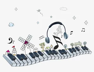 键盘上的波动免抠