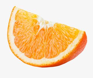 橙色香甜水果切碎的奉节脐橙实物免抠