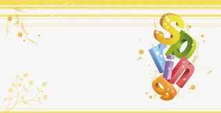 spring春天字体免抠