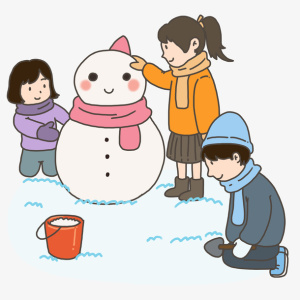 圣诞冬至小雪人2免抠